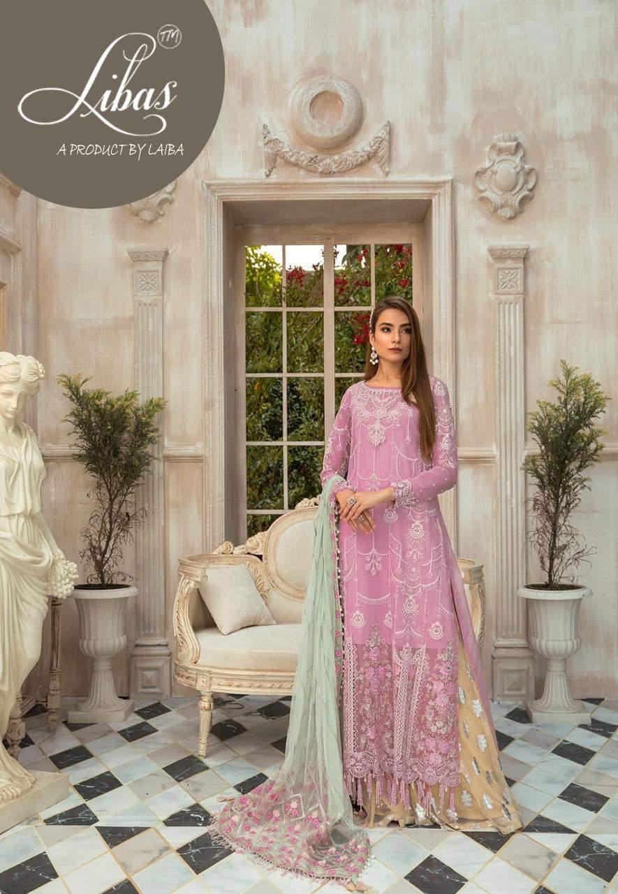 Laiba Present Libas Lpc 2 Georgette With Heavy Embroidery Classy Look Pakistani Suit Collection