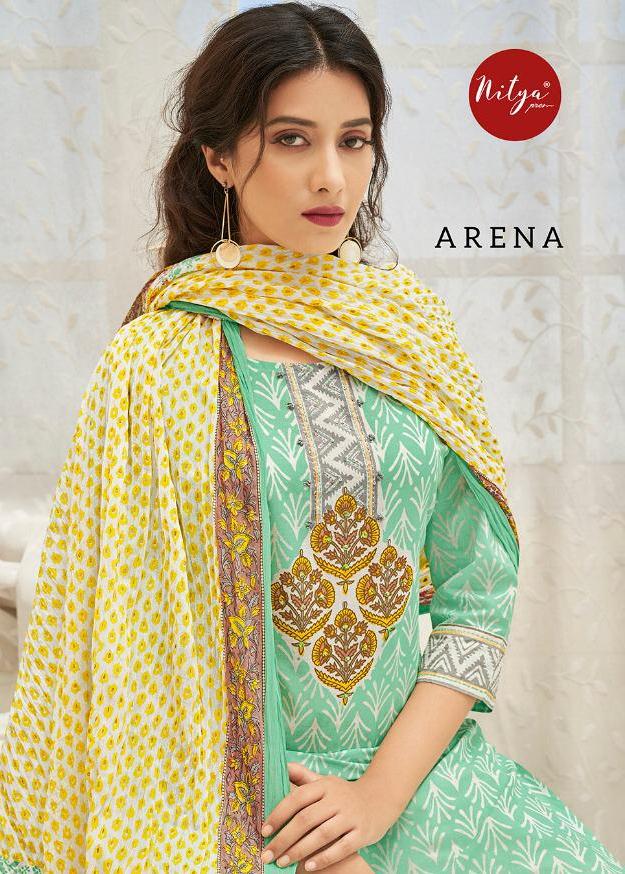 Lt Nitya Launching Arena Cotton Print Readymade Ladies Designer Suits