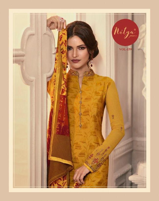 Lt Presenting Nitya Vol 159 Crape Heavy Look Designer Salwar Kameez In Surat Textile Market