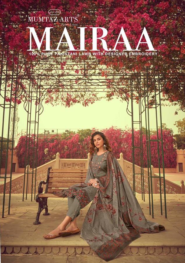 Mumtaz Arts Mairaa Exclusive Lawn Cotton Print Designer Salwar Suit Online Shopping