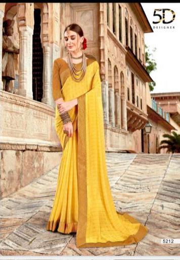 Ojasavi By 5d Designer Georgette With Jequard Hit Designs Saree Collection