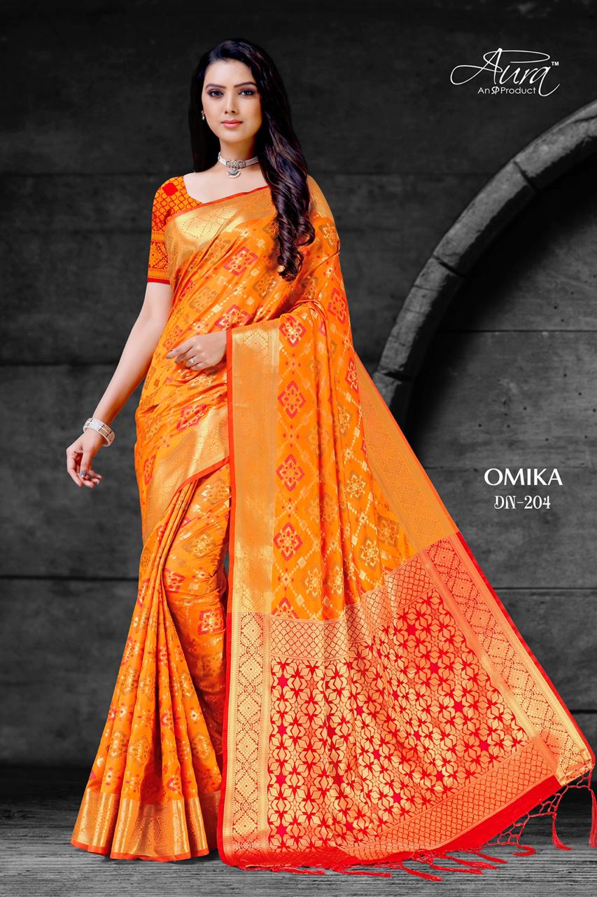 Omika By Aura Saree Designer Silk Classy Look Saree At Best Rate