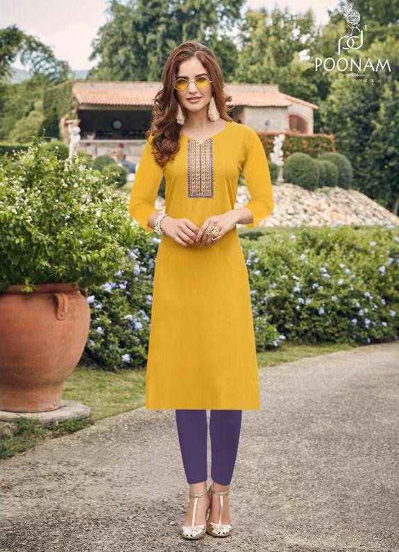 Poonam Designer Kurti House Vol 1 Soft Cotton Daily Wear Kurti At Lowest Price