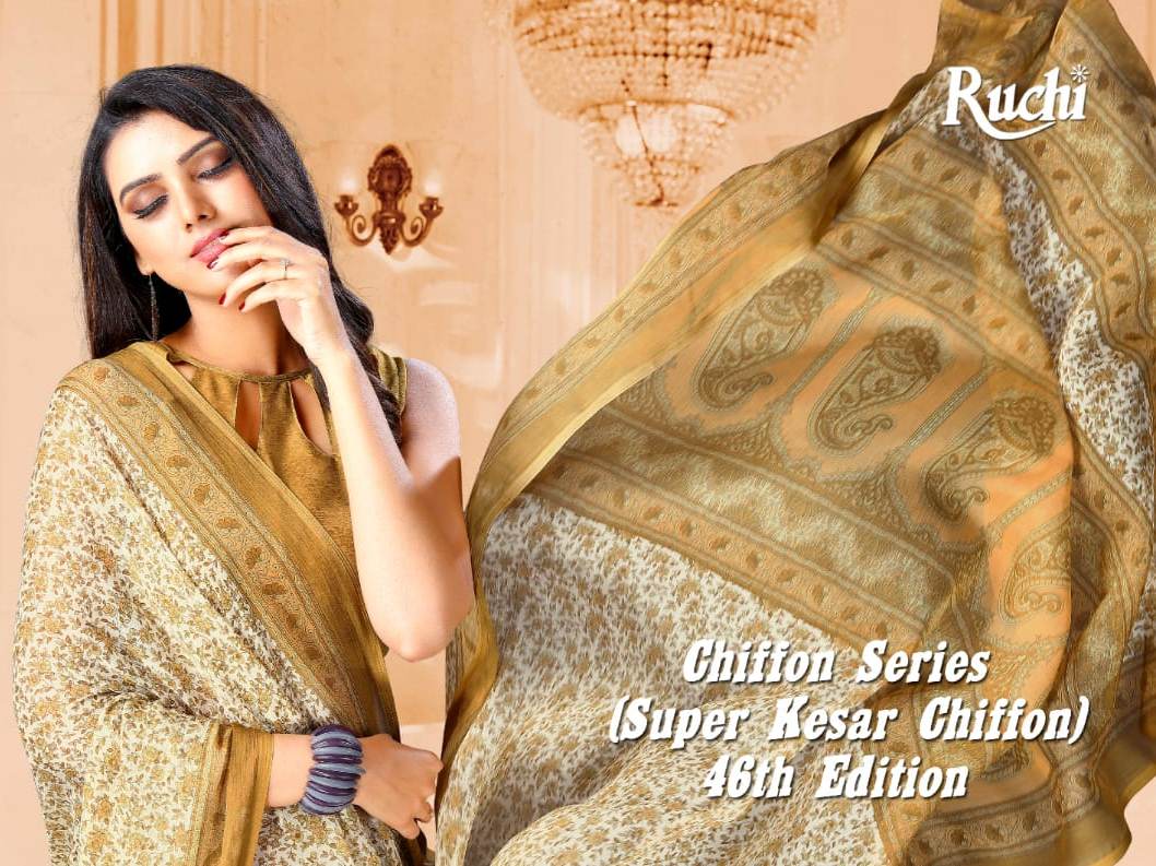 Ruchi Chiffon Series Vol 46 Casual Wear Chiffon Saree At Lowest Price