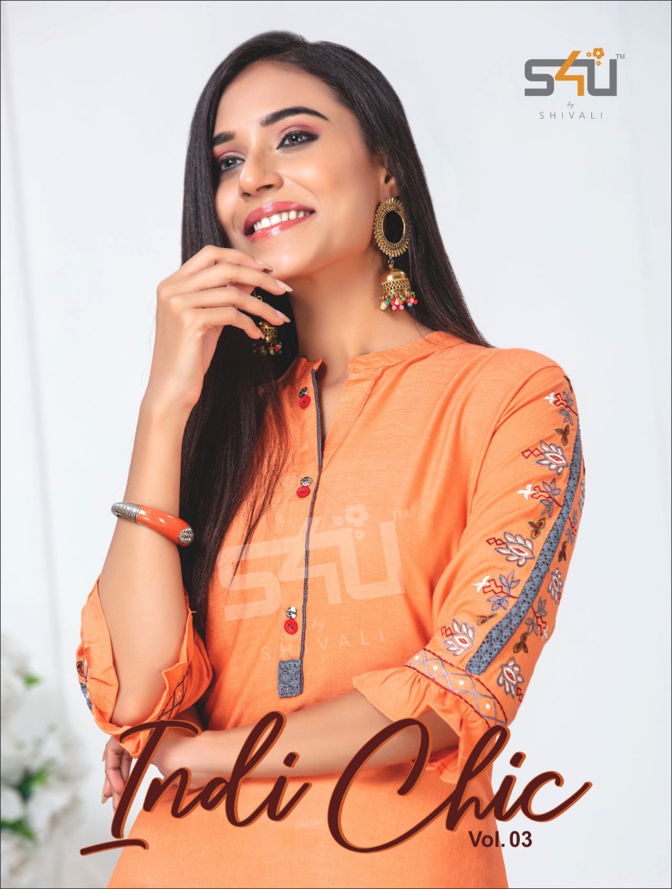 S4u By Shivali Launches Indi Chic Vol 3 Classic And Elegant Look Kurti With Pant Wholesaler