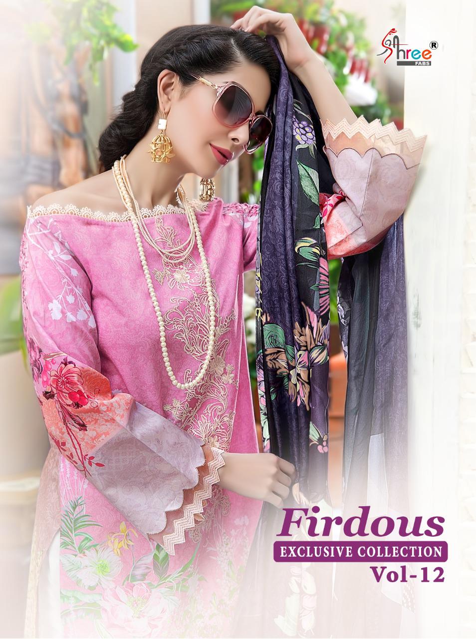 Shree Fabs Firdous Exclusive Collection Vol 12 Jam Silk Pakistani Latest Suits