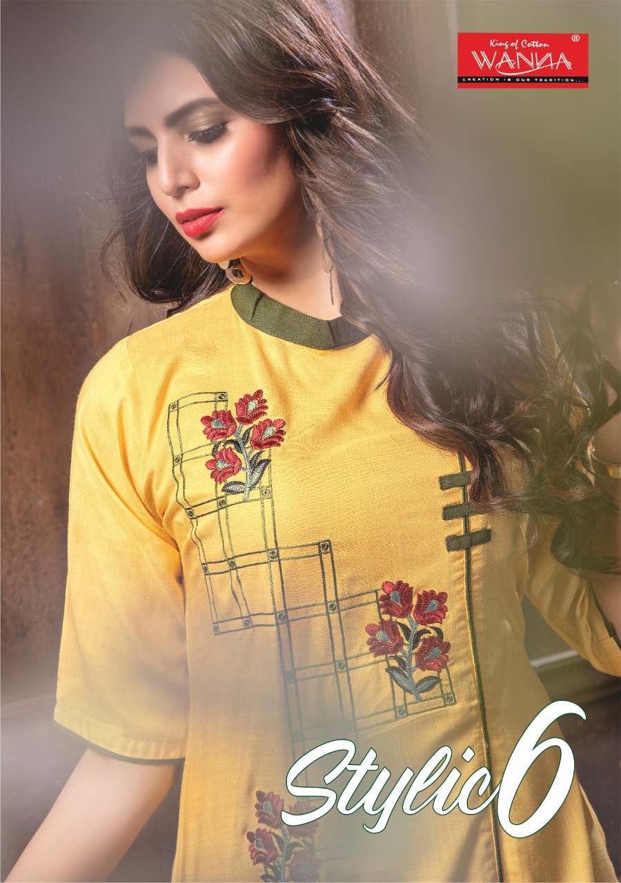 Stylic Vol 6 By Wanna Super Fancy Rayon Kurti With Plazzo Catalogs Online Shopping