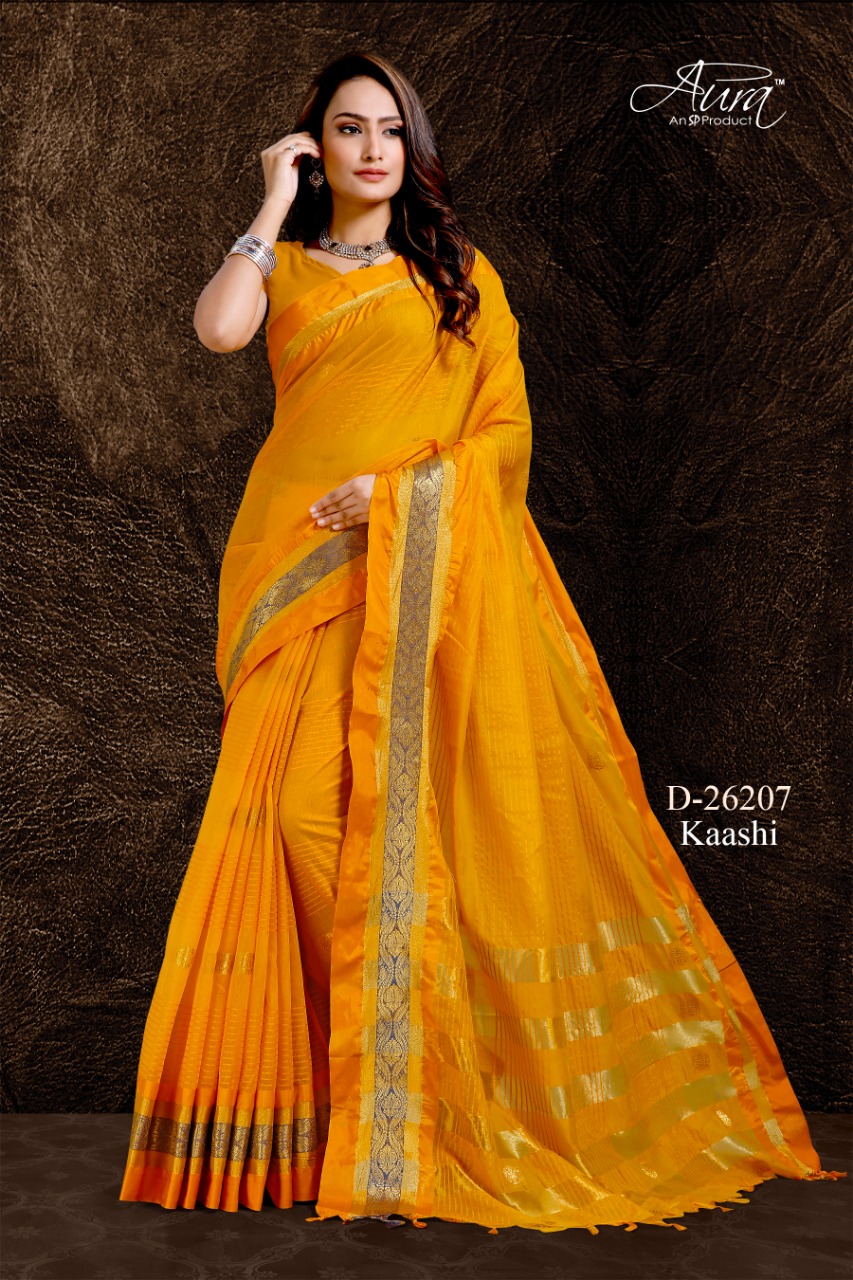 Aura Saree Kaashu Casual Wear Silk Saree Online Shopping