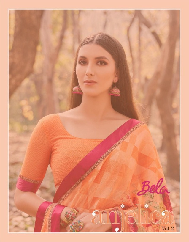 Bela Angelica Vol 2 Georgette With Satin Border Saree Online Shopping