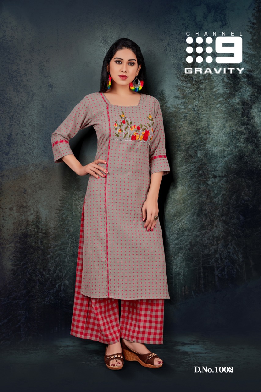 Channel 9 Launch Gravity Cool Cotton Top With Cotton Checks Pants