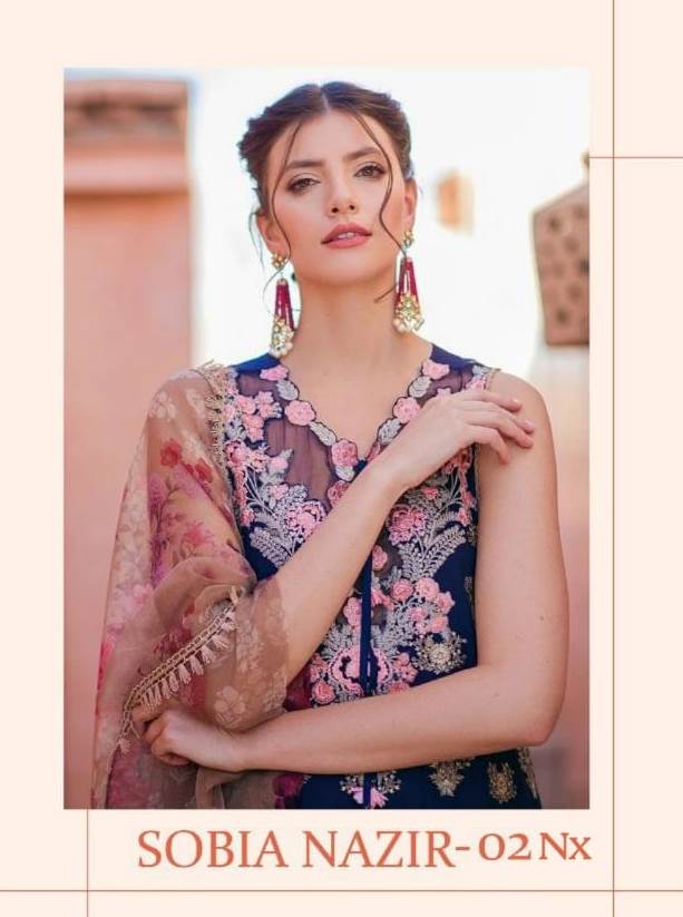 Deepsy Launch Sobia Nazir Vol 2 Nx Cotton With Heavy Embroidery Salwar Kameez In Surat