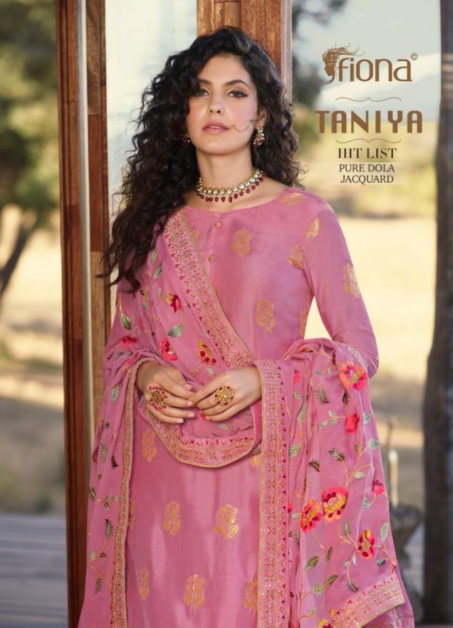 Fiona Launch Taniya Nx Dola Jacquard With Work Designer Salwar Suit Seller