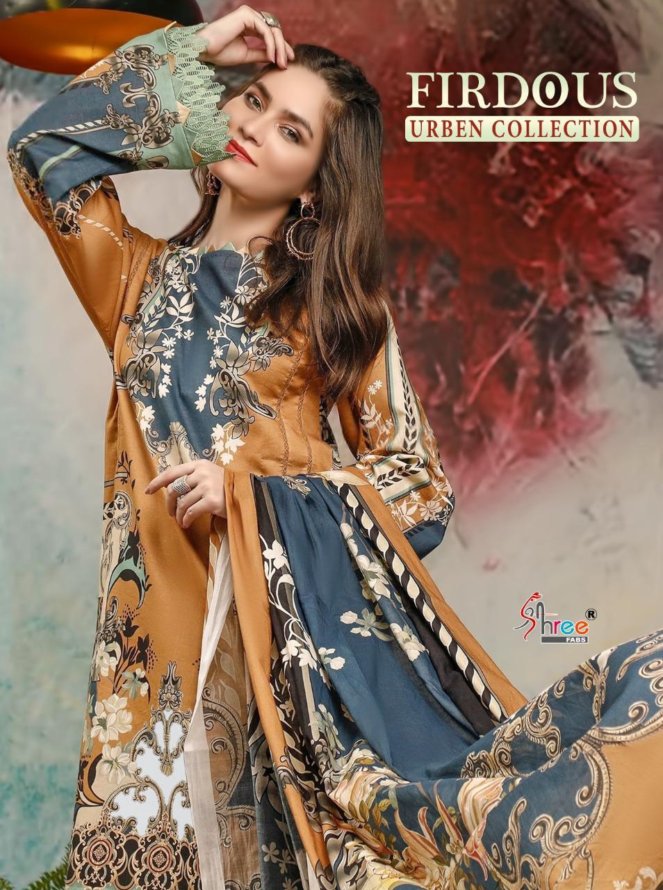 Firdous Urben Collection By Shree Fab Cotton With Exclusive Print Casual Wear Suits