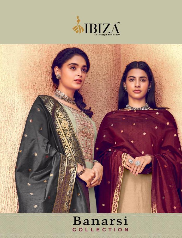 Ibiza Present Banarasi Collection Pure Viscose Muslin With Embroidery Suit