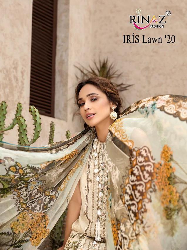 Iris Lawn 20 By Rinaz Jam Silk Pakistani Dress Wholesaler