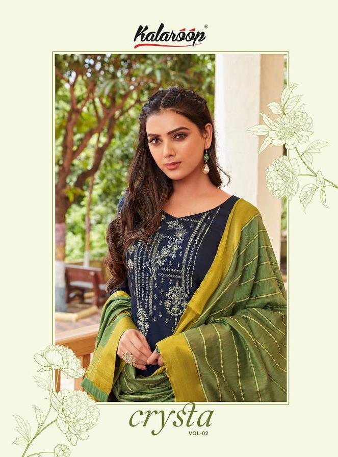 Kalaroop By Kajree Launch Crysta Vol 2 Jam Silk Cotton Readymade Salwar Suits