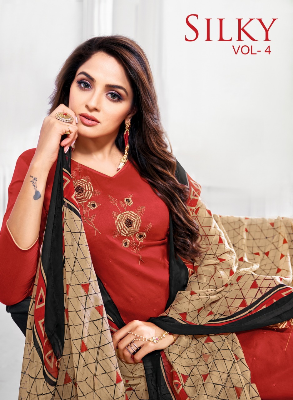 Kapil Trendz Launch Silky Vol 4 Cotton Casual Wear Salwar Suit