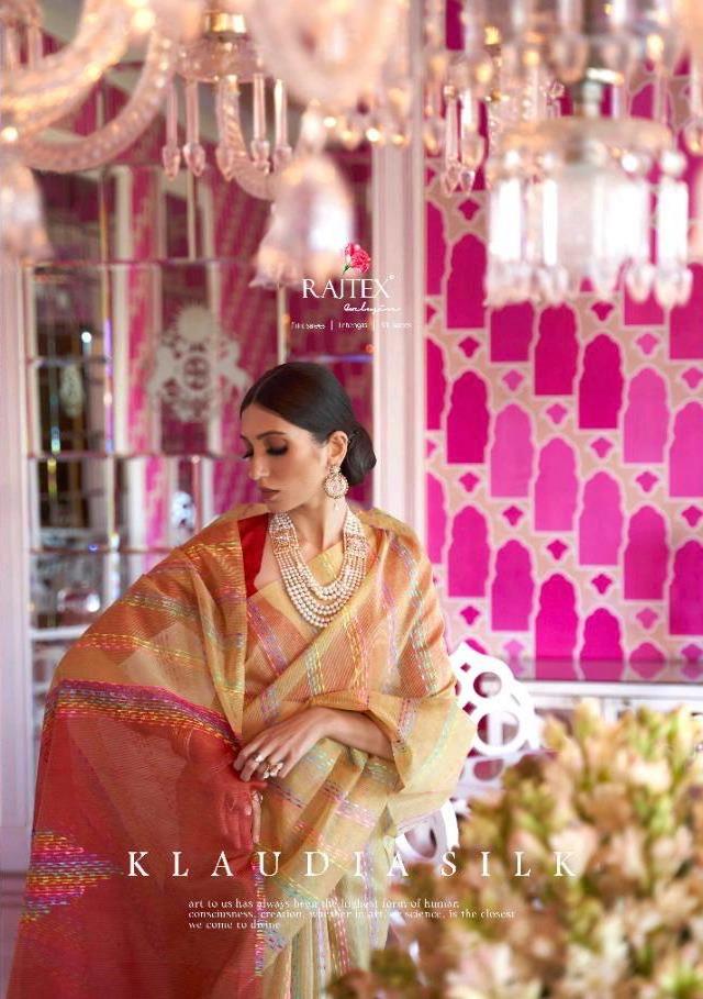 Klaudia Silk By Rajtex Multi Thread Weaving Silk 133001-133006 Series Saree