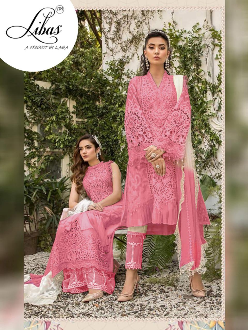 Libas Lpc Vol 3 By Laibas Pure Organza With Embroidery Formal Classy Look Pakistani Suit