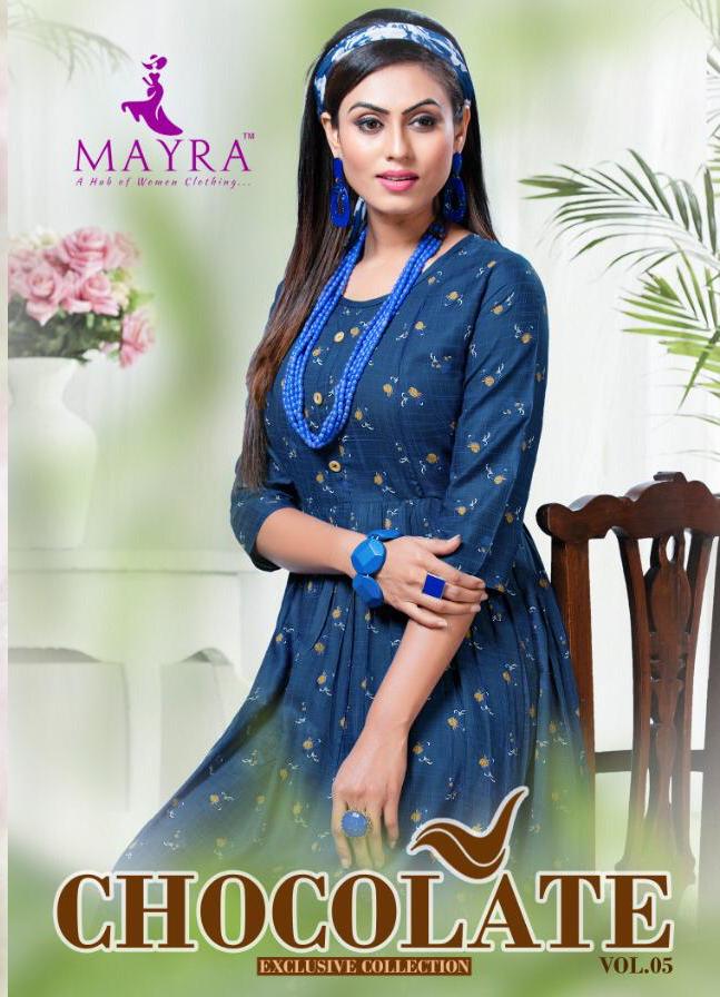 Mayra Presents Chocolate Vol 5 Rayon Print Casual Wear Kurti Concept