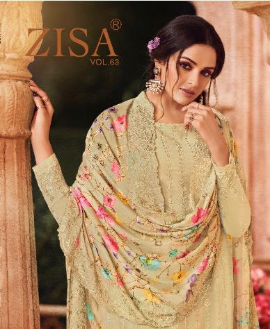 Meera Trendz Zisa Vol 63 Georgette With Embroidery Work Salwar Suits Trader