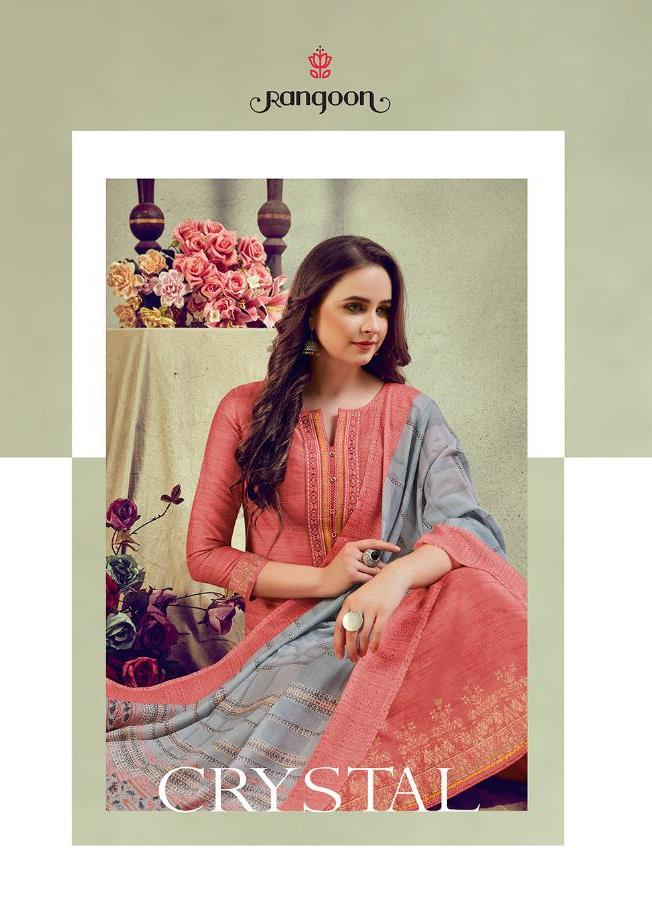 Rangoon Present Crystal Pure Silk Jacquard Digital Print Readymade Salwar Suit