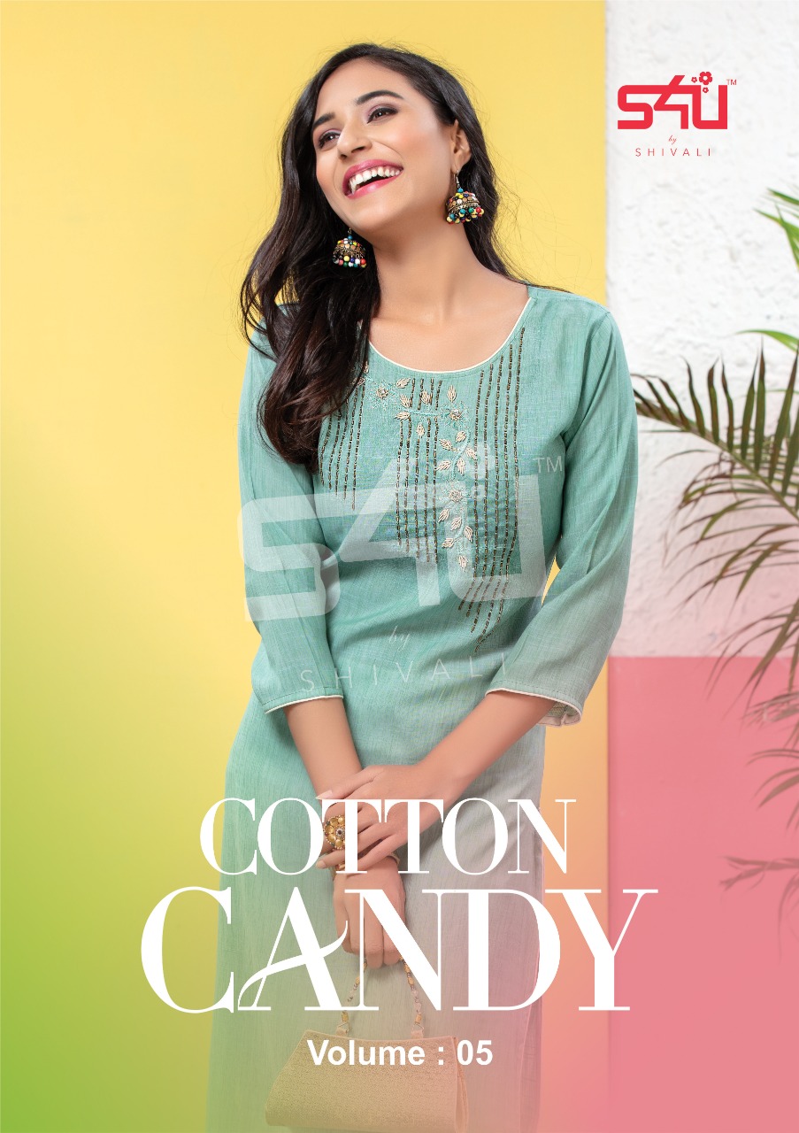 S4u By Shivali Cotton Candy Vol 5 Kurtis Collection For The Best And Coolness Of This Season