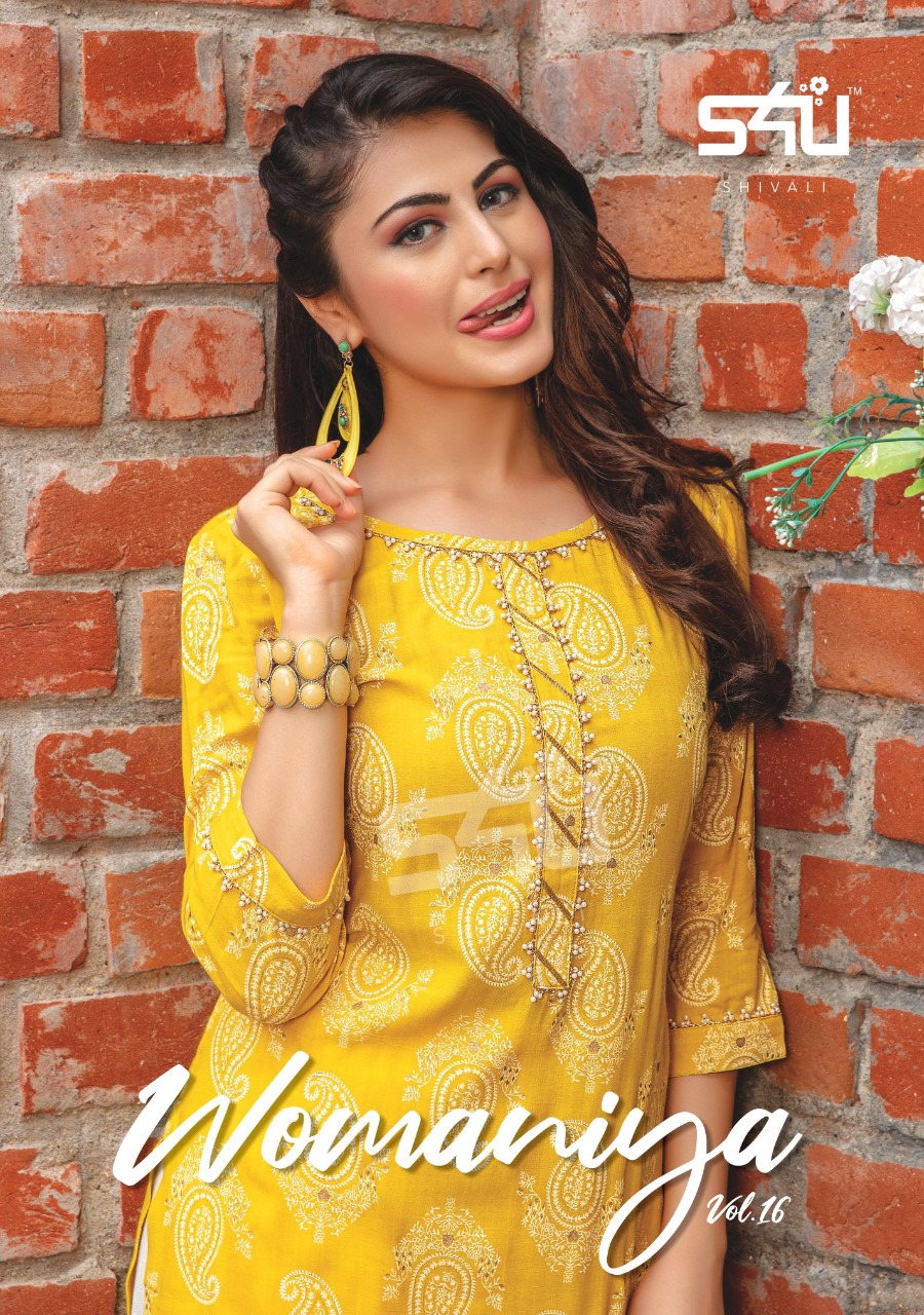 S4u By Shivali Launching Womaniya Vol 16 Ethnic Wear Fancy Kurti With Pant