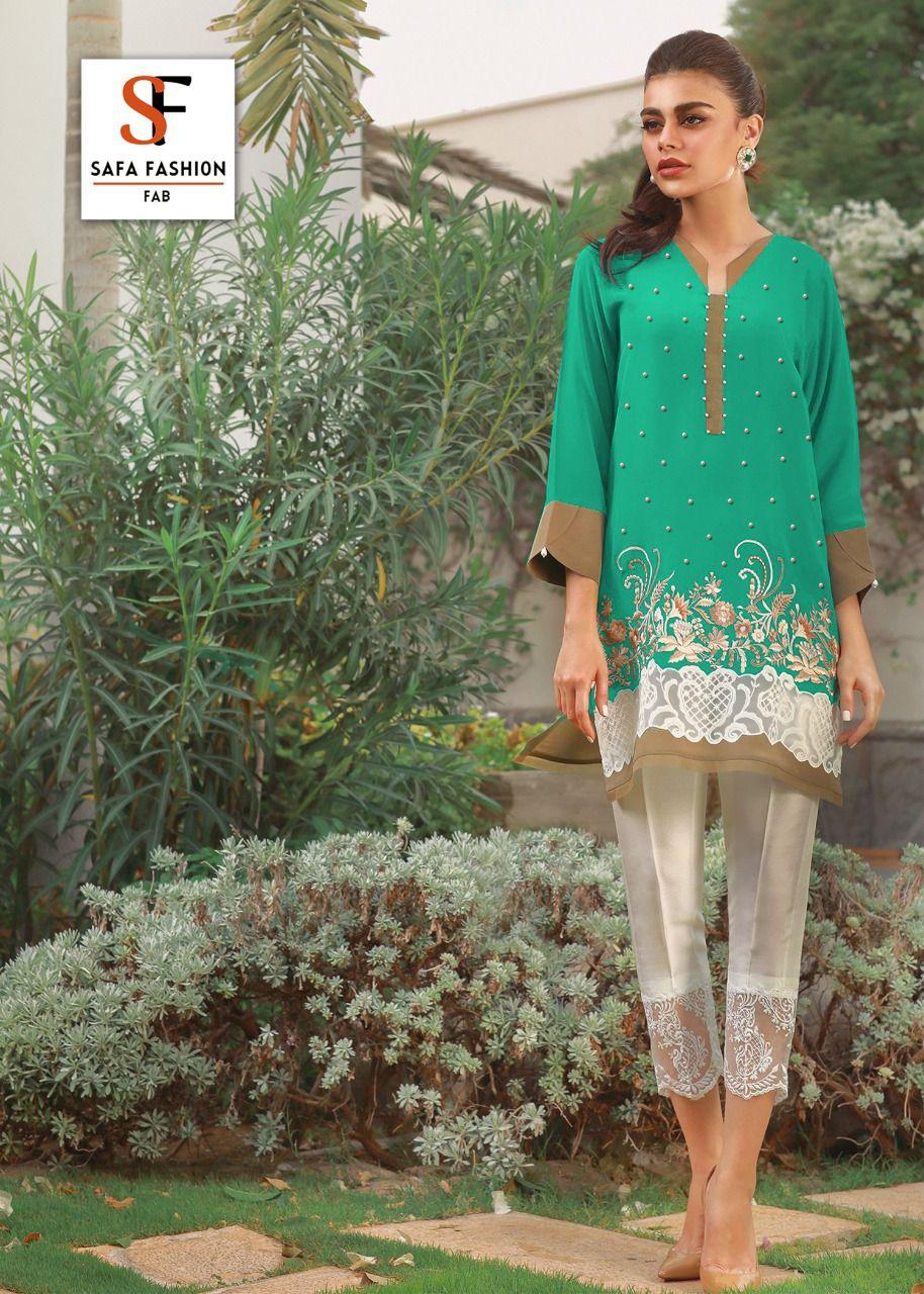 Safa Fashion Fab Presents Sf Vol 12 Jam Cotton Top With Cigarette Pants Affordable Price