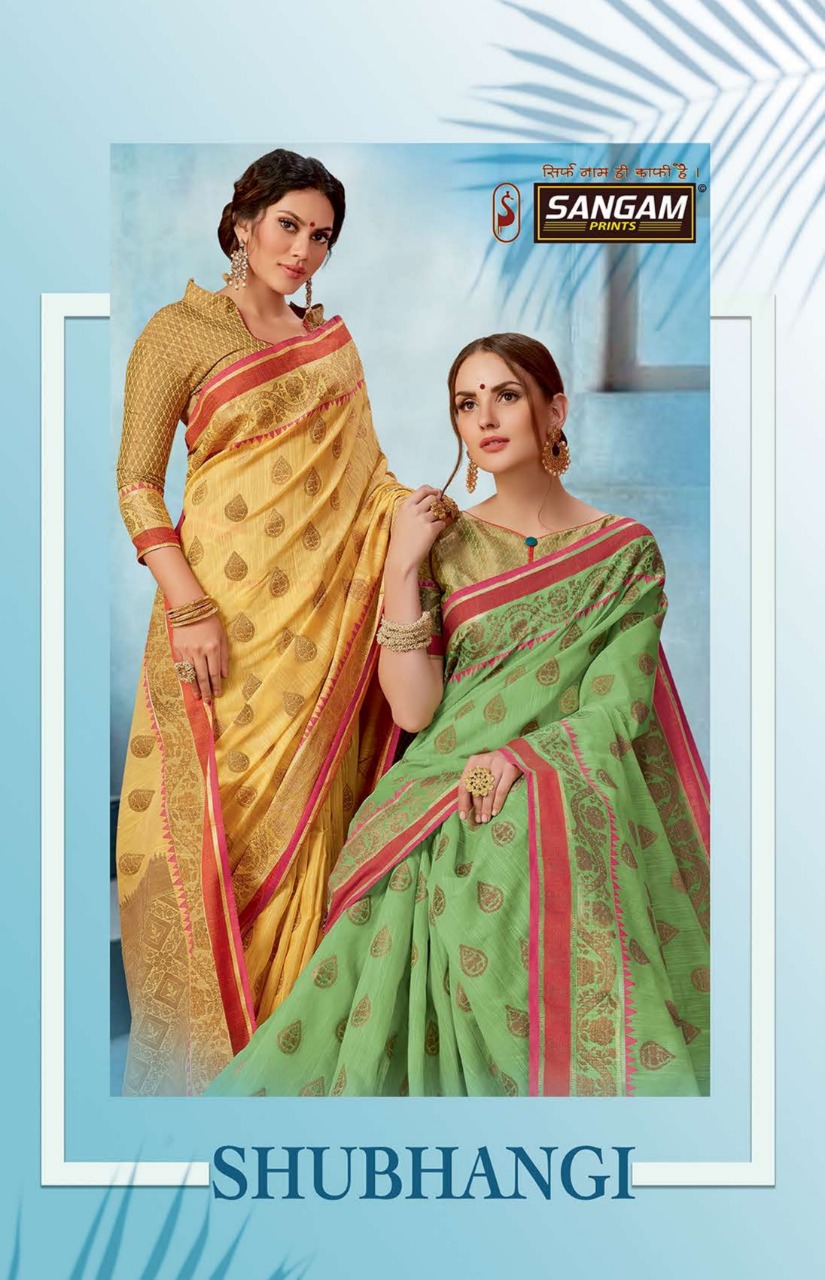 Sangam Launch Shubhangi Silk Printed Saree Wholesale Price