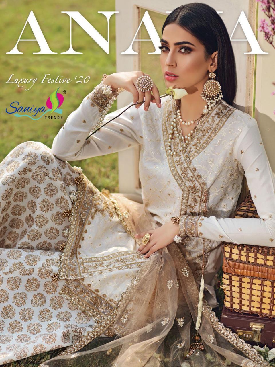 Saniya Trendz Anaya Vol 9 Cambric Cotton Lawn Trending Series Of Pakistani Suit