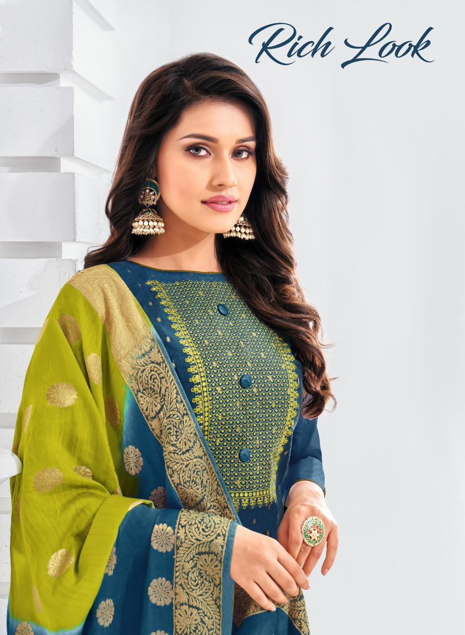 Shagun Lifestyle Rich Look Modal Cotton Butti Work Dress Materials