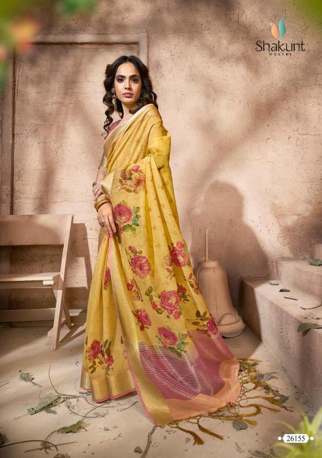 Shakunt Vaarahi Cotton Digital Printed Fancy Saree Online Supplier