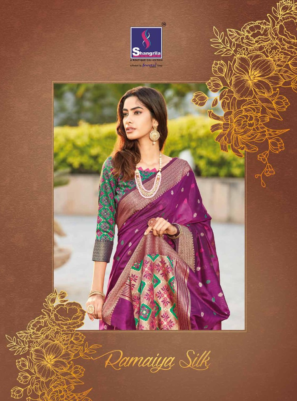 Shangrila Presents Ramaiya Silk Designer Fancy Silk Saree Clothing Store In Surat