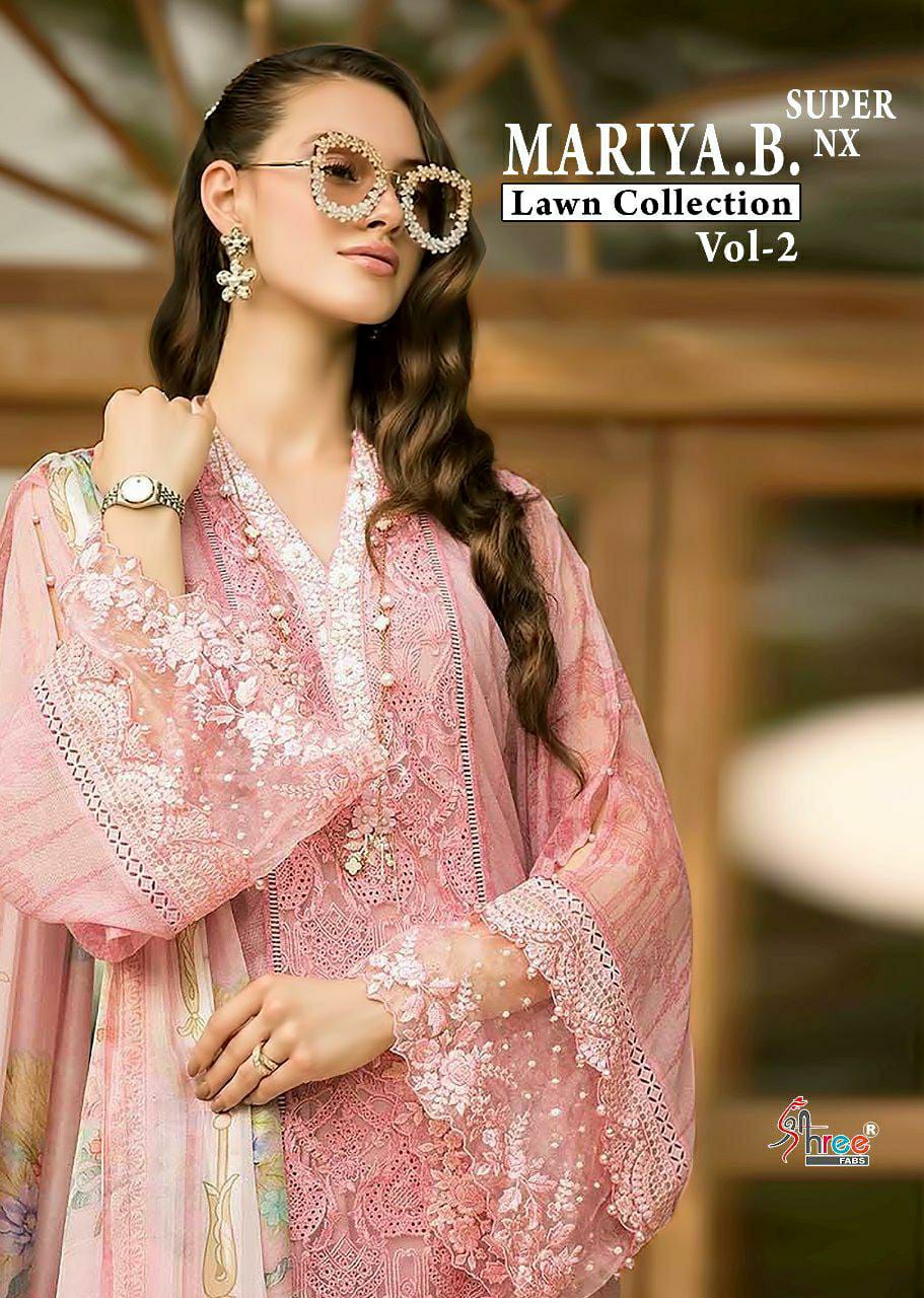 Shree Fab Mariya B Lawn Collection Vol 2 Super Nx Cotton Pakistani Suit