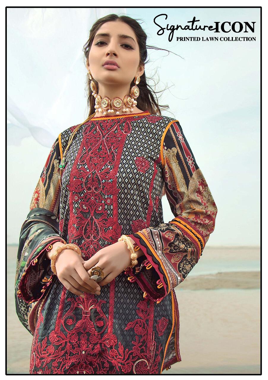 Signature Icon Lawn Collection Vol 1 Pure Cambric Daily Wear Salwar Suit