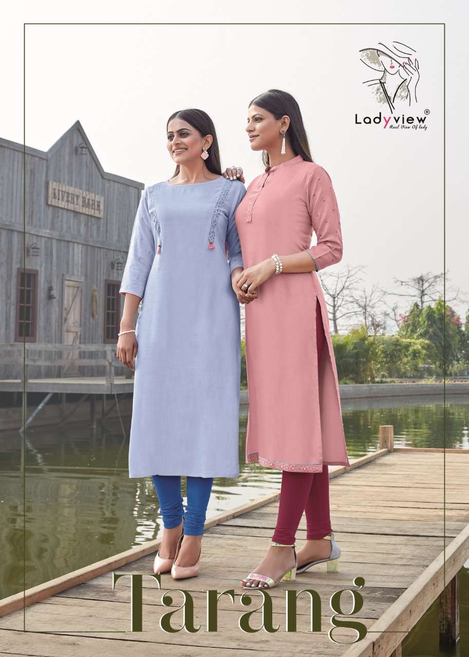 Trendy Launch Tarang Rayon Kurti Patiyala With Fancy Dupatta Supplier In Surat Market