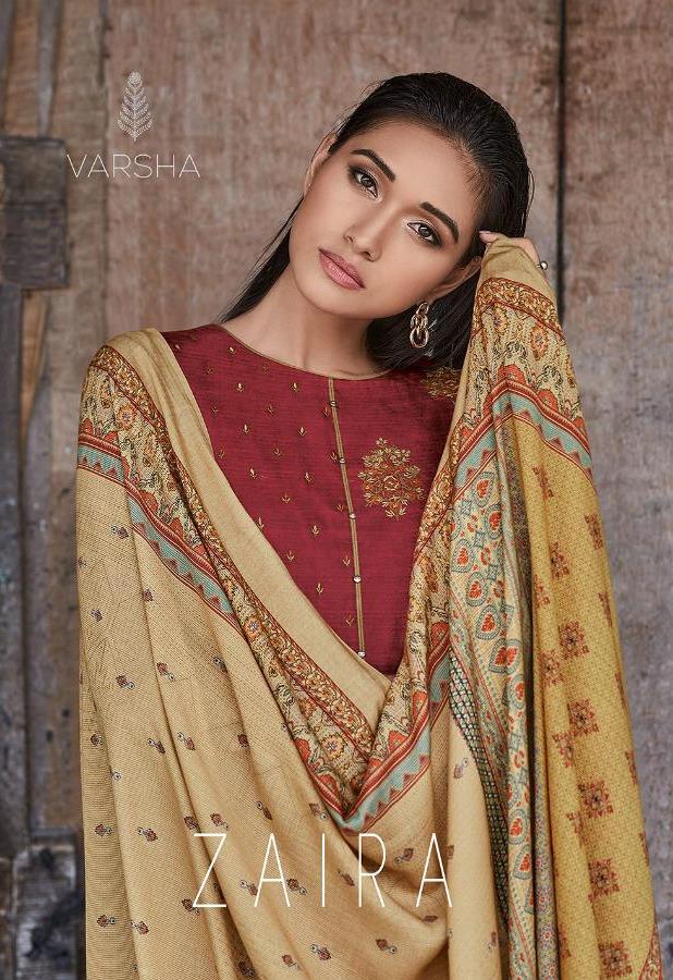 Varsha Fashion Zaira Pashmina Printed With Embroidery Looking Classy Salwar Suits