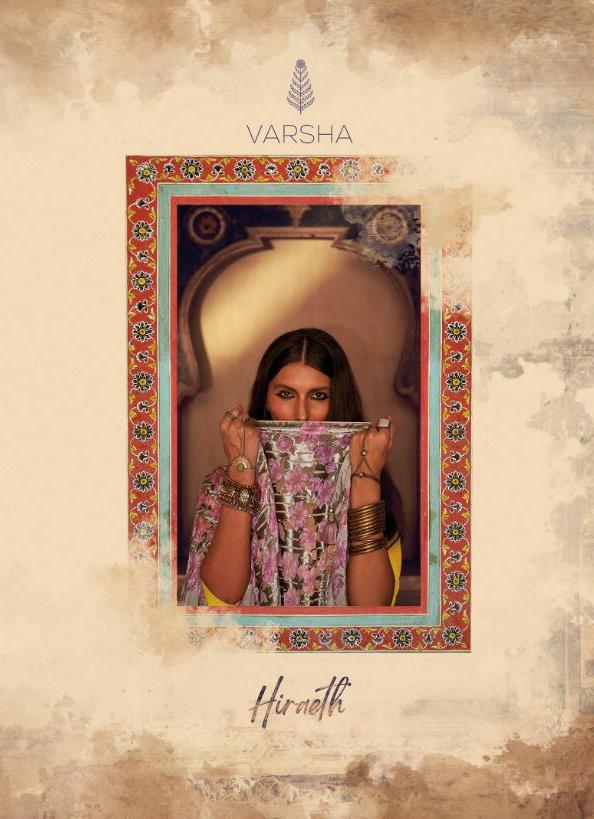 Varsha Fashions Hiraeth Silk Pashmina With Embroidery With Velvet Brasso Dupatta Suit In Surat Market