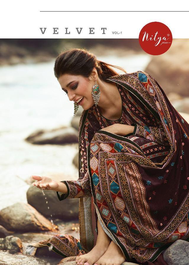 Velvet Vol 1 By Lt Nitya Winter Special Velvet Warm Suits Collection