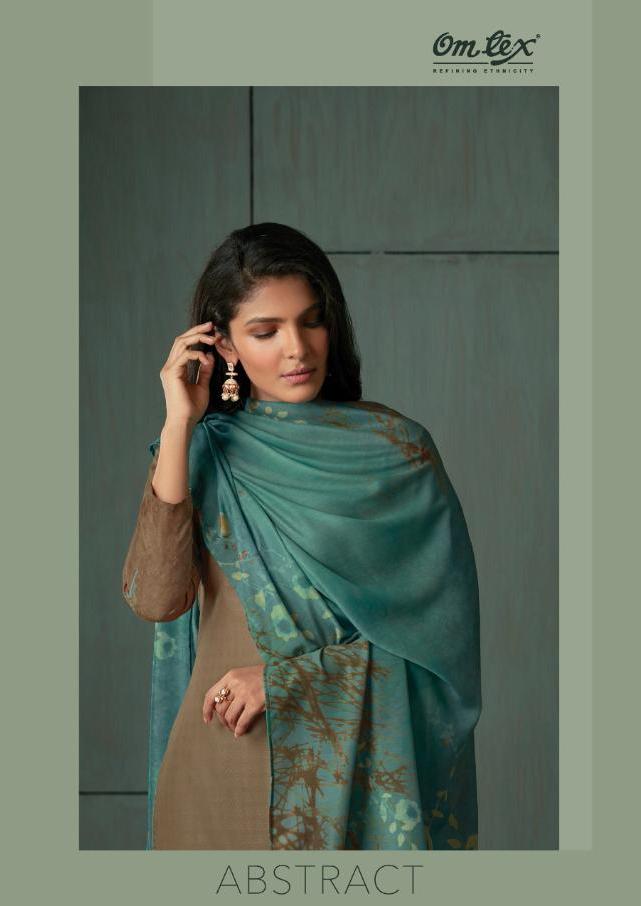 Abstract By Omtex Pashmina Handwork Winter Wear Designer Salwar Kameez