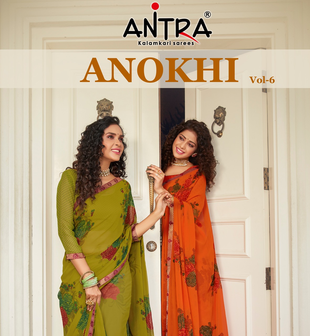 Anokhi Vol 6 By Antra 60 Gram Chiffon Printed Saree Wholesaler