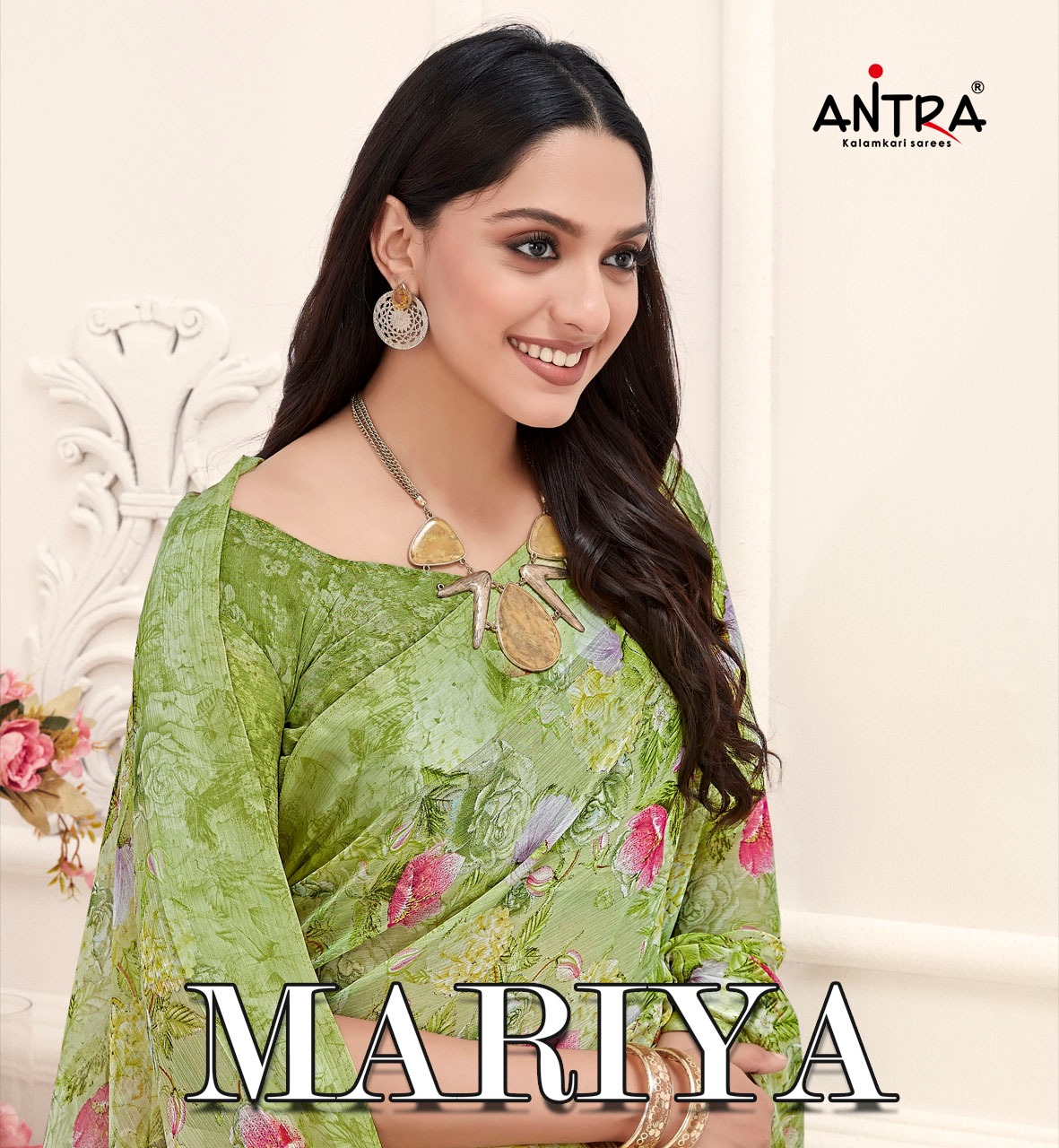 Antra Mariya Vol 1 Chiffon Fancy Printed Saree Online Shopping In India