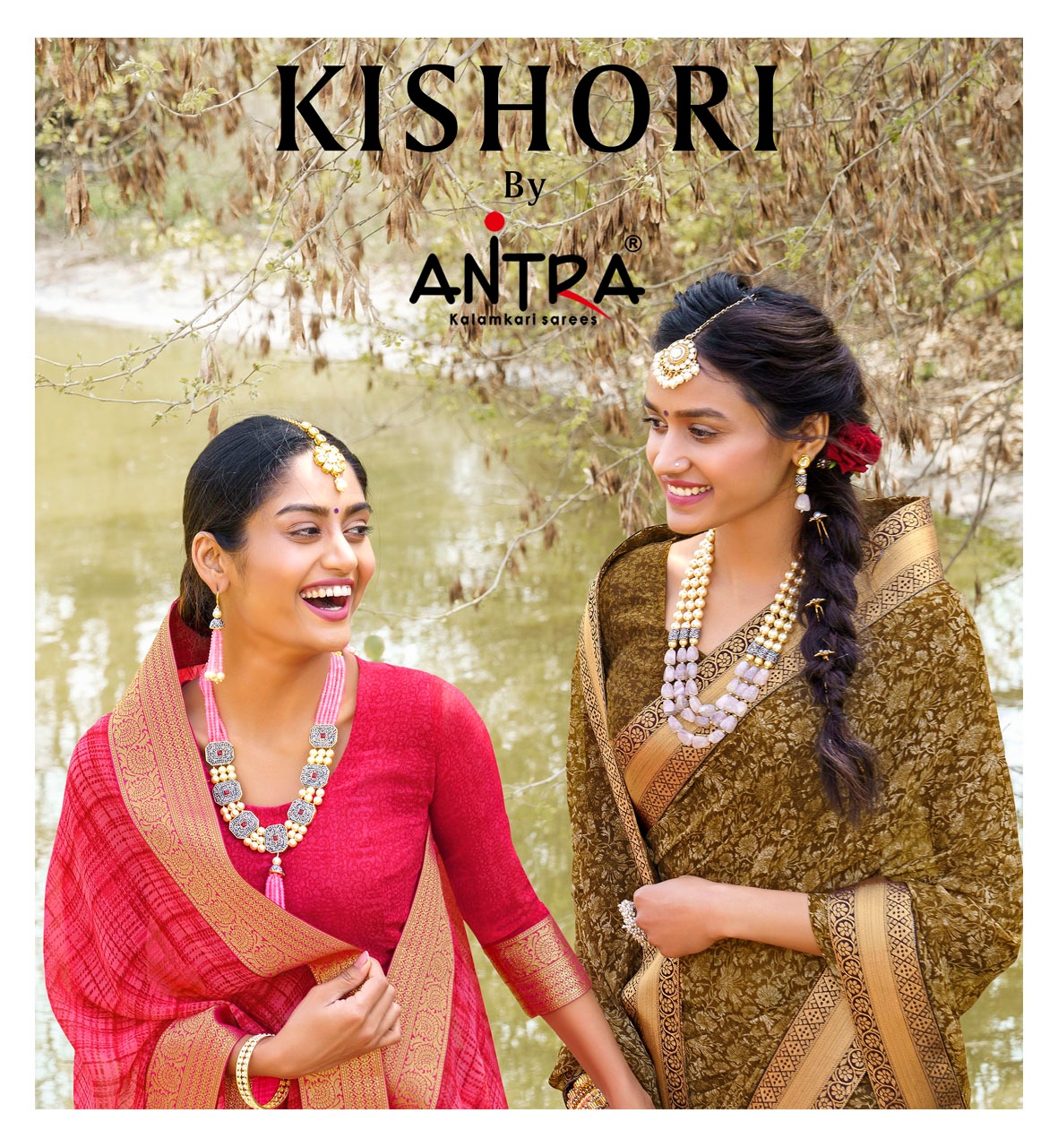 Antra Present Kishori Georgette Printed Saree Good Looking Collection