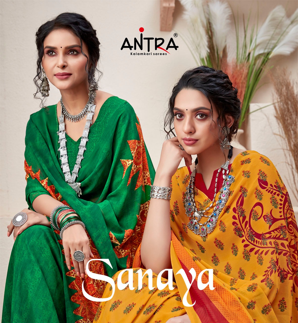 Antra Sanaya Weightless Printed Formal Wear Saree Seller