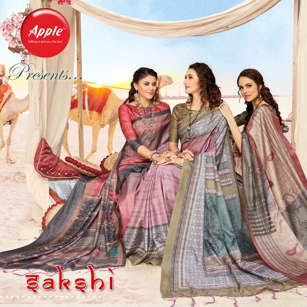 Apple Saree Launching Sakshi Vol 5 Manipuri Silk Digital Print Saree Wholesaler