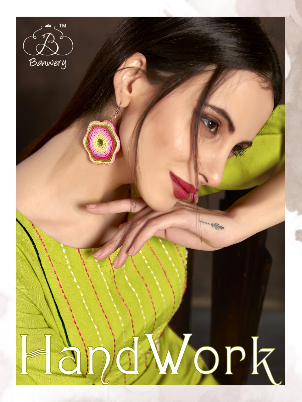 Banwery Present Handwork Rayon Casual Wear Fancy Kurtis Wholesaler