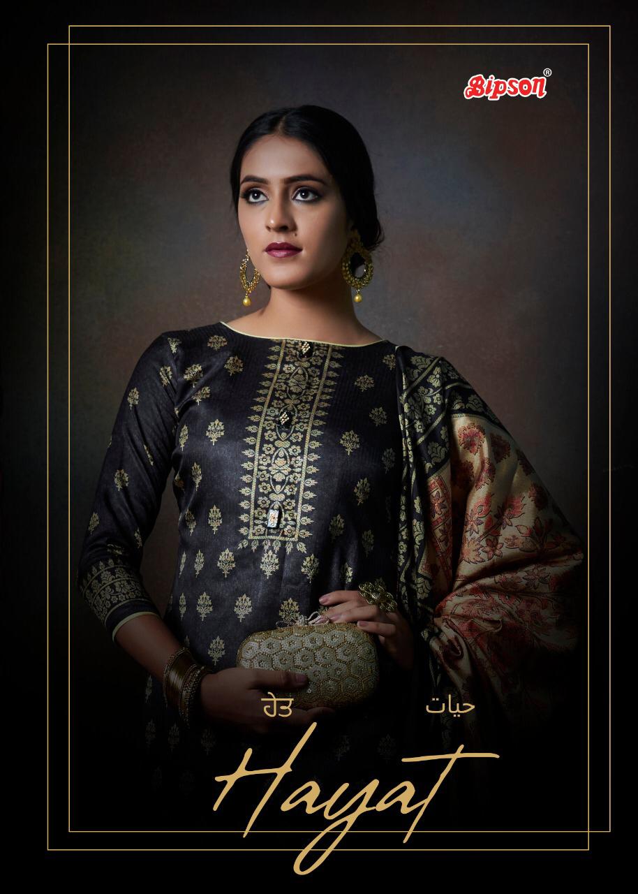 Bipson Launch Hayat Tussar Silk Digital Print Winter Exclusive Collections Suits