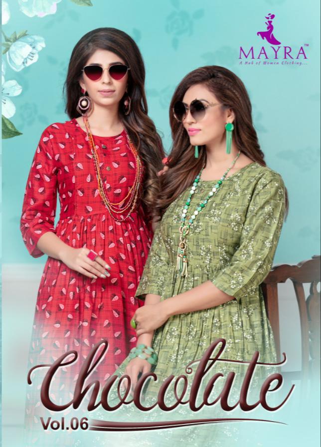 Chocolate Vol 6 By Mayra Rayon Print Stylish Collections For Kurti Catalogs