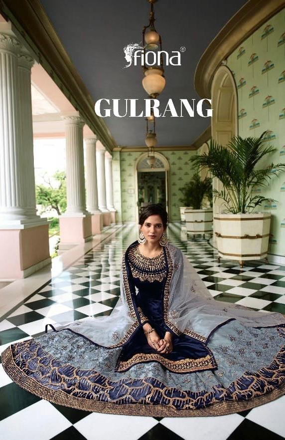 Fiona Gulrang Satin Georgette Designer 22901-22907 Series Party Wear Suits Wholesale Rate